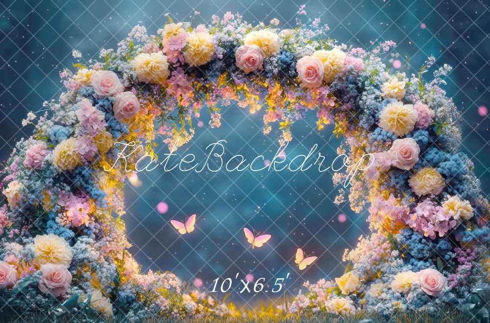 Kate Conte de fées Fleur Arche Papillon Toile de fond conçue par Mini MakeBelieve - Kate Backdrop FR