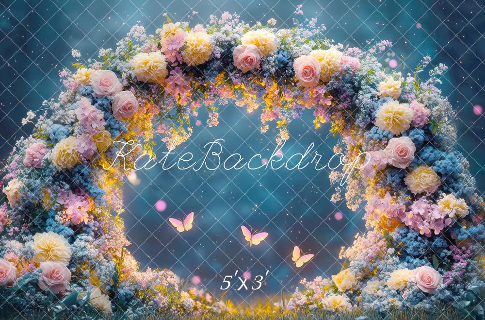 Kate Conte de fées Fleur Arche Papillon Toile de fond conçue par Mini MakeBelieve - Kate Backdrop FR