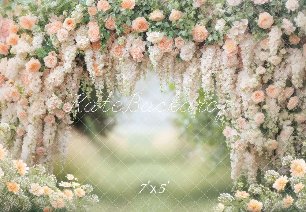 Kate Printemps Jardin Fleurs Romantique Toile de fond conçue par Mini MakeBelieve - Kate Backdrop FR