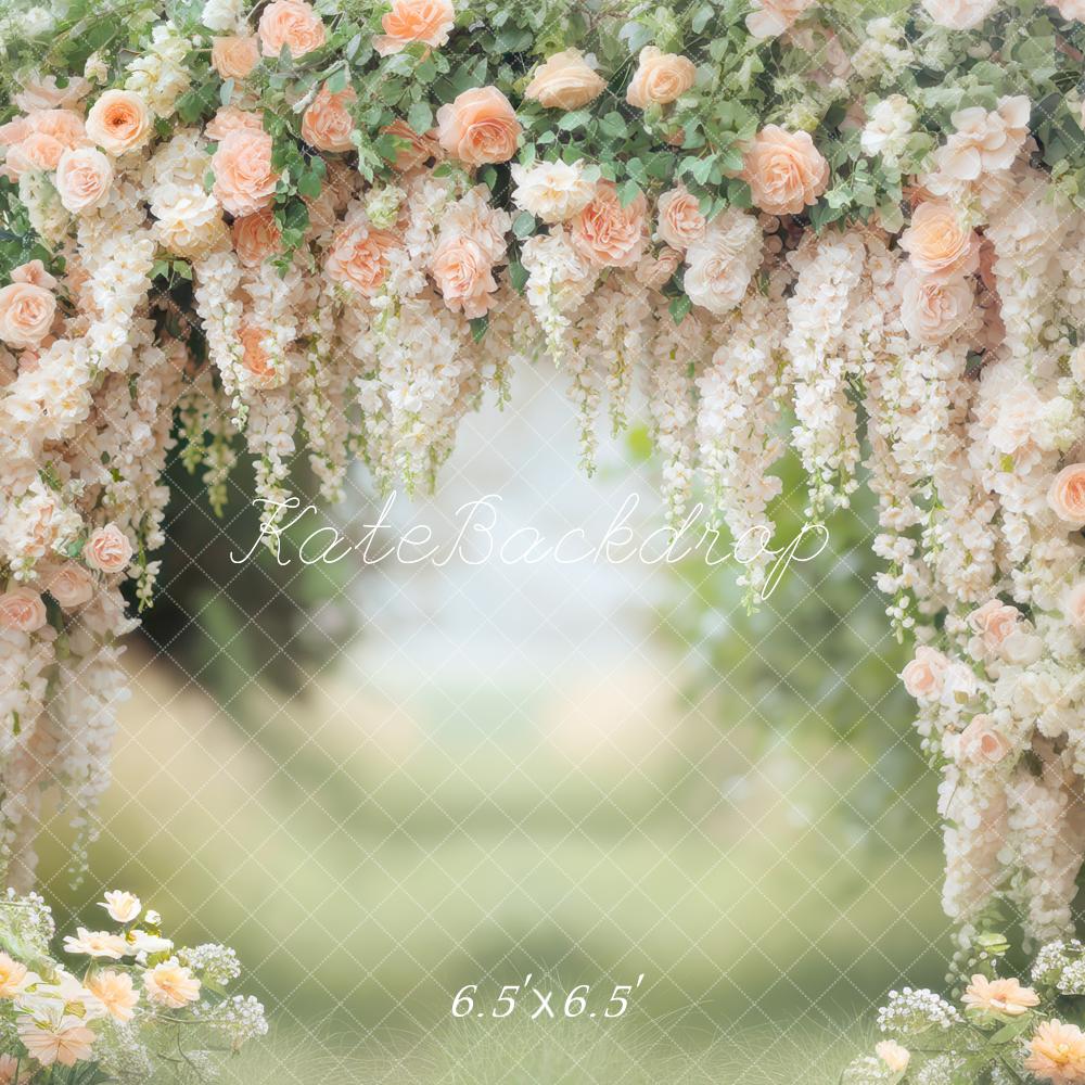 Kate Printemps Jardin Fleurs Romantique Toile de fond conçue par Mini MakeBelieve - Kate Backdrop FR