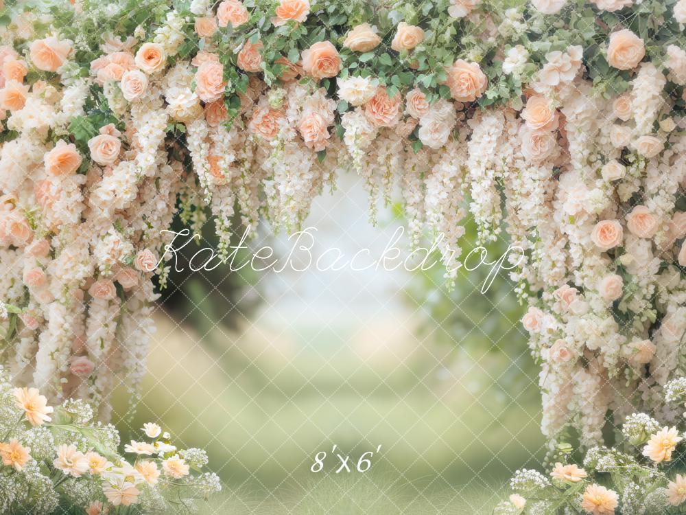 Kate Printemps Jardin Fleurs Romantique Toile de fond conçue par Mini MakeBelieve - Kate Backdrop FR