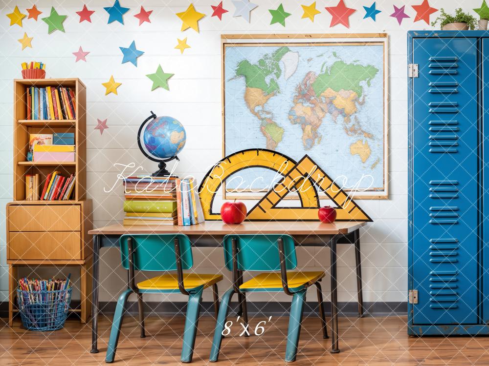 Kate Scolaire Casiers Bureau Étagère à livres Toile de fond conçue par Emetselch - Kate Backdrop FR