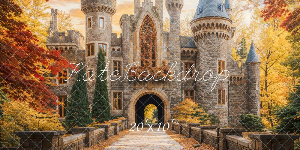 Kate Château Automne Princesse Toile de fond conçue par Chain Photographie - Kate Backdrop FR