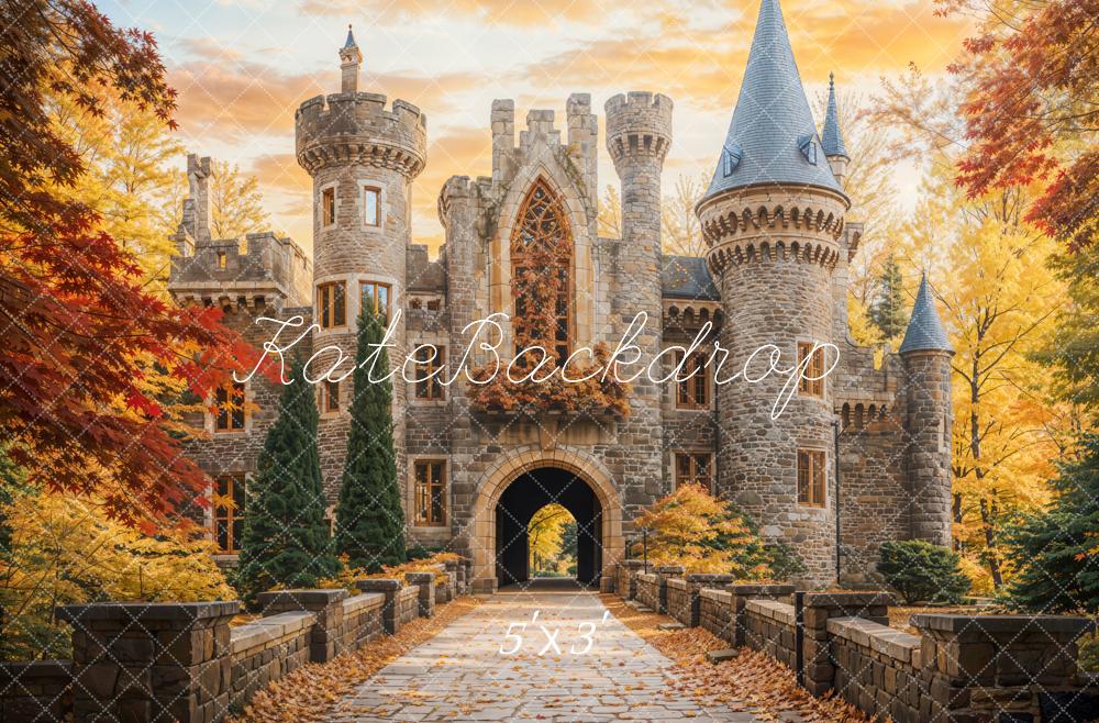 Kate Château Automne Princesse Toile de fond conçue par Chain Photographie - Kate Backdrop FR