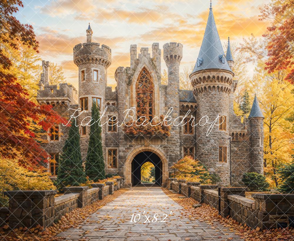 Kate Château Automne Princesse Toile de fond conçue par Chain Photographie - Kate Backdrop FR