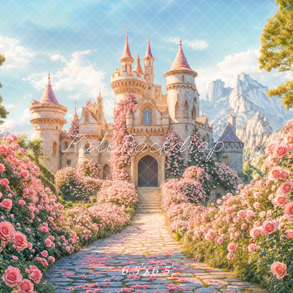 Kate Château de rêve Fleurs Chemin Toile de fond conçue par Emetselch - Kate Backdrop FR