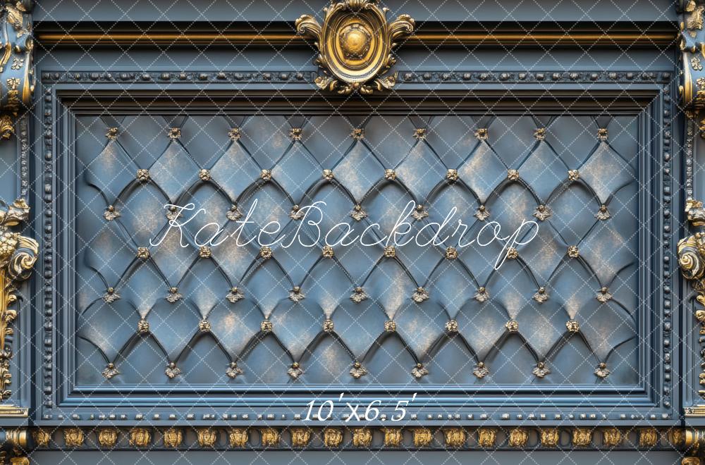 Kate Fête des Pères Bleu Mur Vintage Toile de fond conçue par Mini MakeBelieve - Kate Backdrop FR