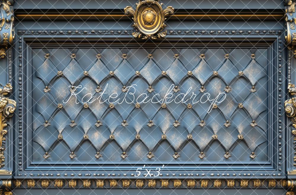 Kate Fête des Pères Bleu Mur Vintage Toile de fond conçue par Mini MakeBelieve - Kate Backdrop FR