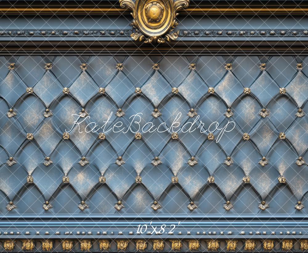 Kate Fête des Pères Bleu Mur Vintage Toile de fond conçue par Mini MakeBelieve - Kate Backdrop FR