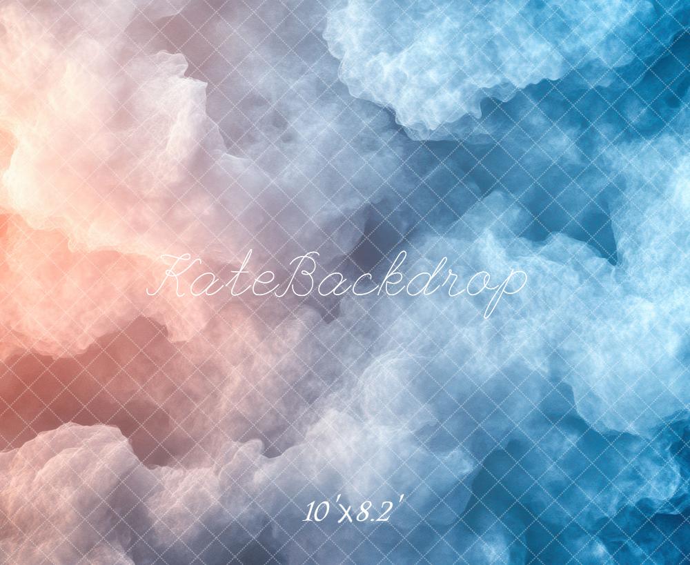 Kate Abstrait Nuageux Dégradé Toile de fond conçue par Mini MakeBelieve - Kate Backdrop FR