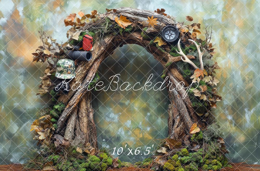 Kate Aventure Camping Forêt Arche Toile de fond conçue par Mini MakeBelieve - Kate Backdrop FR