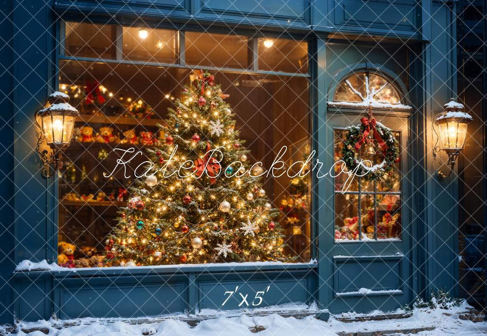 Kate Arbre de Noël Boutique Fenêtre Toile de fond conçue par Chain Photographie - Kate Backdrop FR