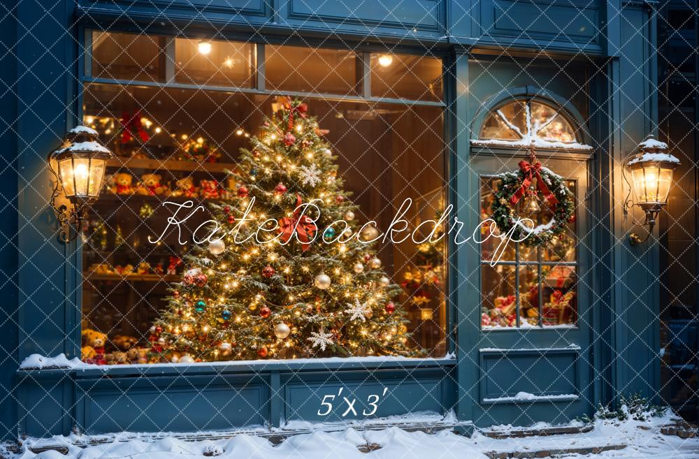 Kate Arbre de Noël Boutique Fenêtre Toile de fond conçue par Chain Photographie - Kate Backdrop FR