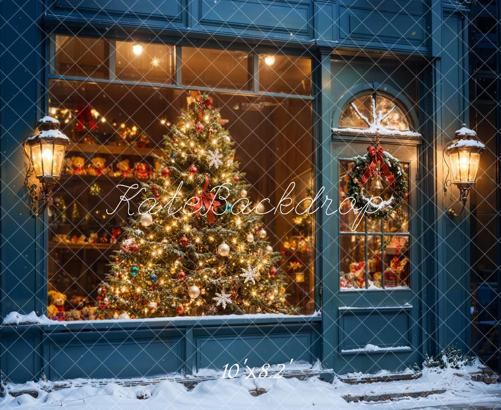 Kate Arbre de Noël Boutique Fenêtre Toile de fond conçue par Chain Photographie - Kate Backdrop FR
