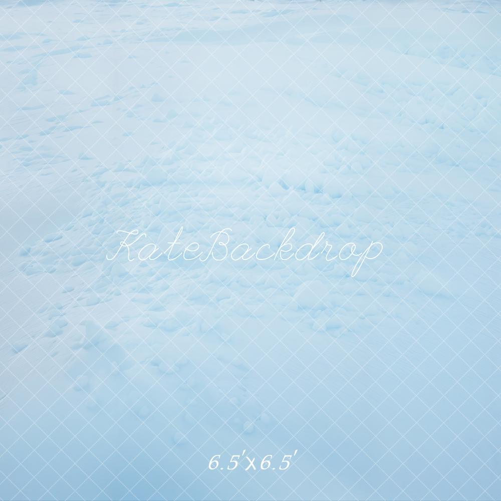 Kate Hiver Neige Glace Bleu Sol Toile de fond conçue par Kate Image