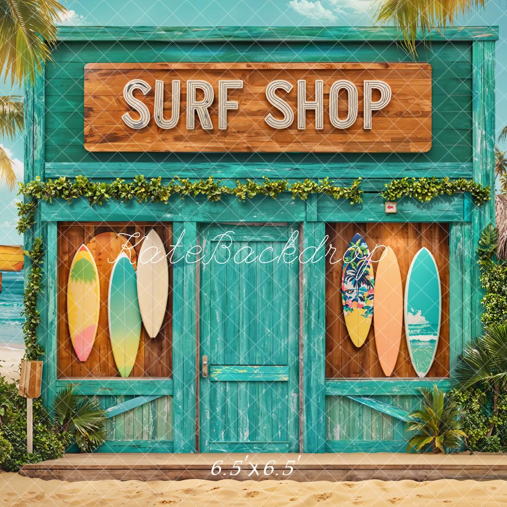 Kate Été Plage Surf Boutique Tropical Toile de fond conçue par Emetselch - Kate Backdrop FR