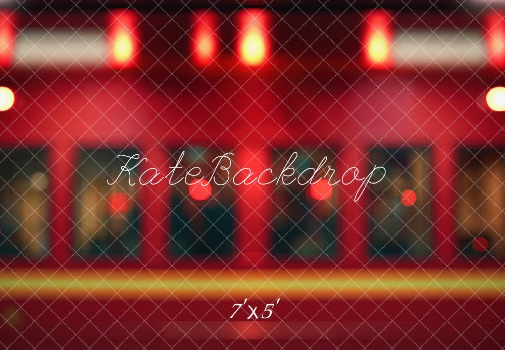 Kate Pompier Rouge Bokeh Flou Toile de fond conçue par Mini MakeBelieve - Kate Backdrop FR