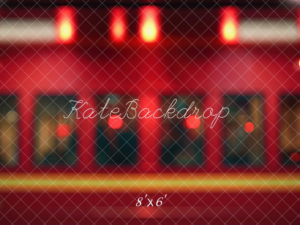 Kate Pompier Rouge Bokeh Flou Toile de fond conçue par Mini MakeBelieve - Kate Backdrop FR
