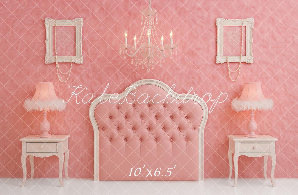 Kate Princesse Tête de lit Rose Lustre Toile de fond conçu par Ashley Paul - Kate Backdrop FR