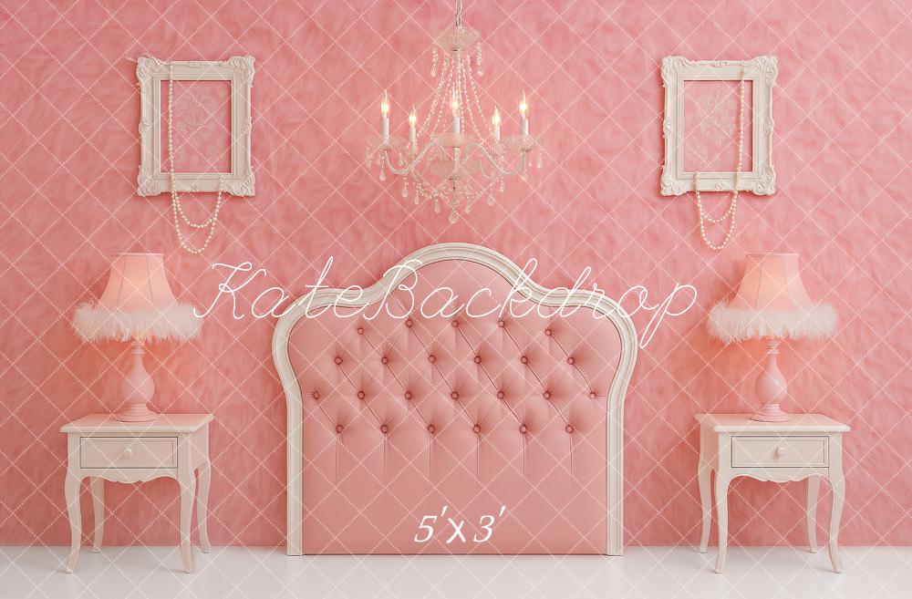 Kate Princesse Tête de lit Rose Lustre Toile de fond conçu par Ashley Paul - Kate Backdrop FR