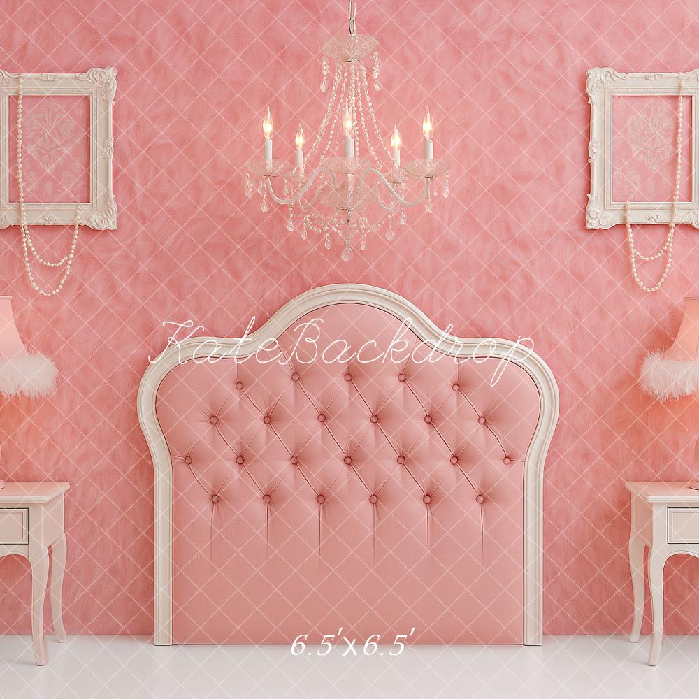 Kate Princesse Tête de lit Rose Lustre Toile de fond conçu par Ashley Paul - Kate Backdrop FR