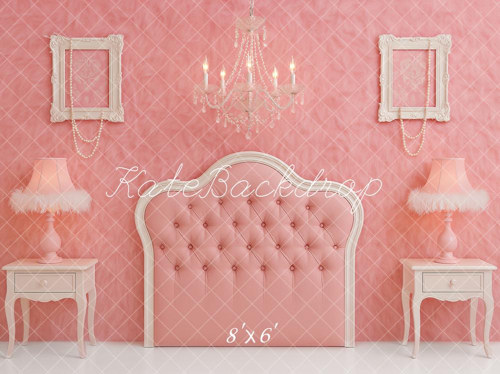 Kate Princesse Tête de lit Rose Lustre Toile de fond conçu par Ashley Paul - Kate Backdrop FR