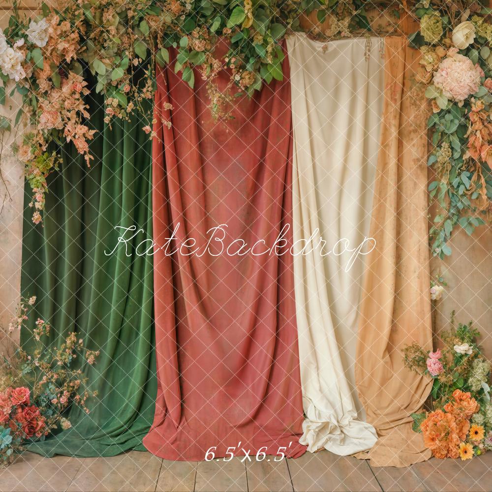 Kate Rideaux Fleurs Portrait Intérieur Toile de fond conçue par Emetselch - Kate Backdrop FR
