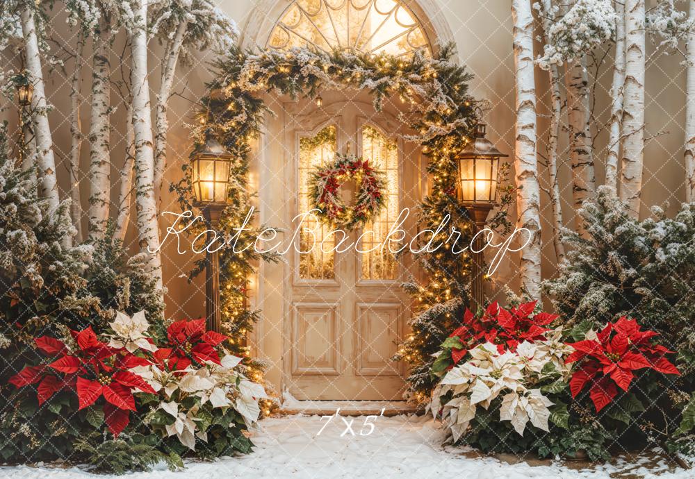 Kate Noël Porte Lumières Fleur Arbres Toile de fond conçue par Emetselch - Kate Backdrop FR