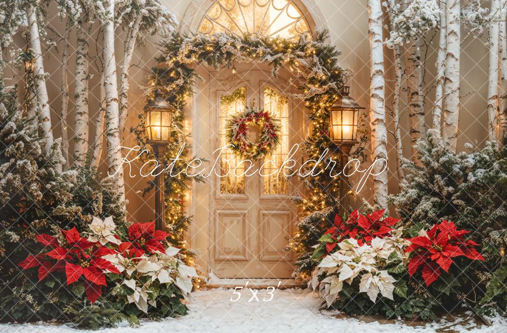 Kate Noël Porte Lumières Fleur Arbres Toile de fond conçue par Emetselch - Kate Backdrop FR