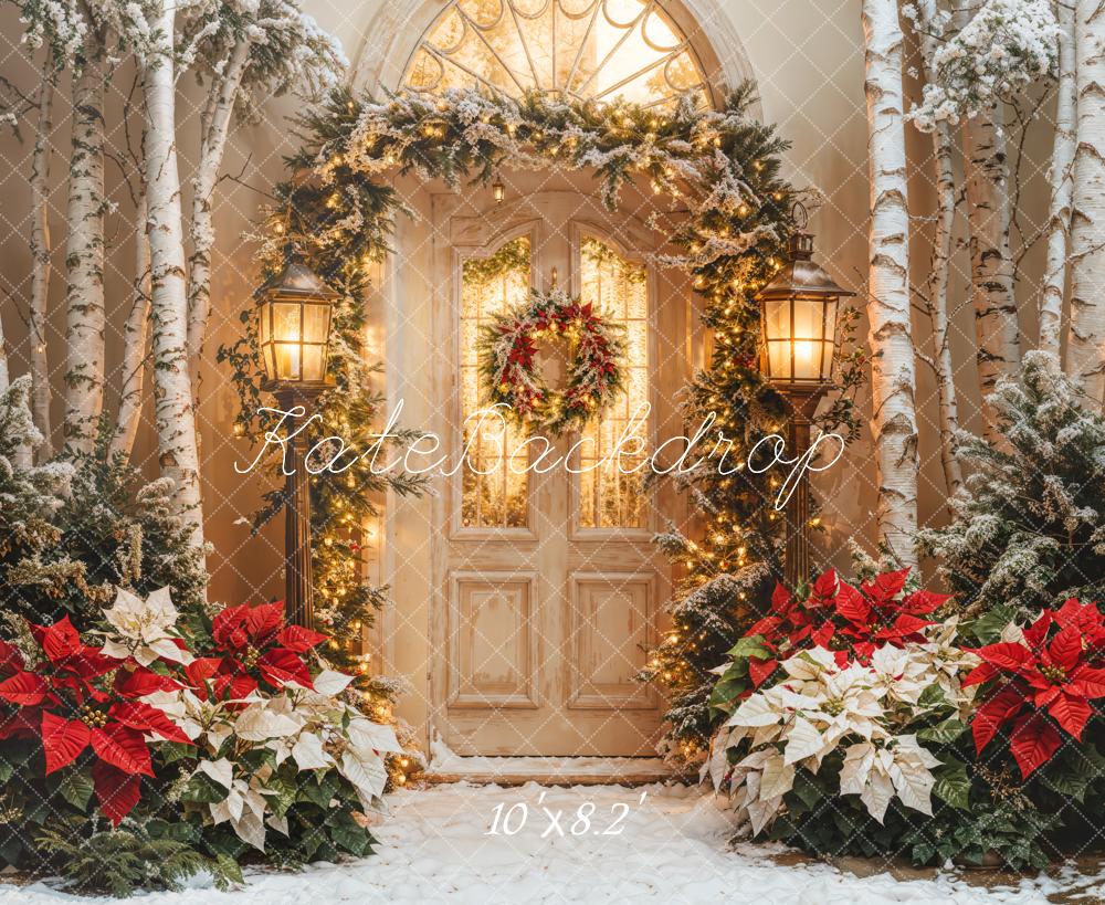 Kate Noël Porte Lumières Fleur Arbres Toile de fond conçue par Emetselch - Kate Backdrop FR