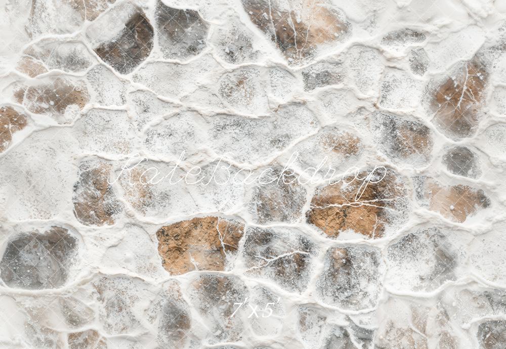 Kate Hiver Pavés Neige Sol Toile de fond conçue par Emetselch - Kate Backdrop FR