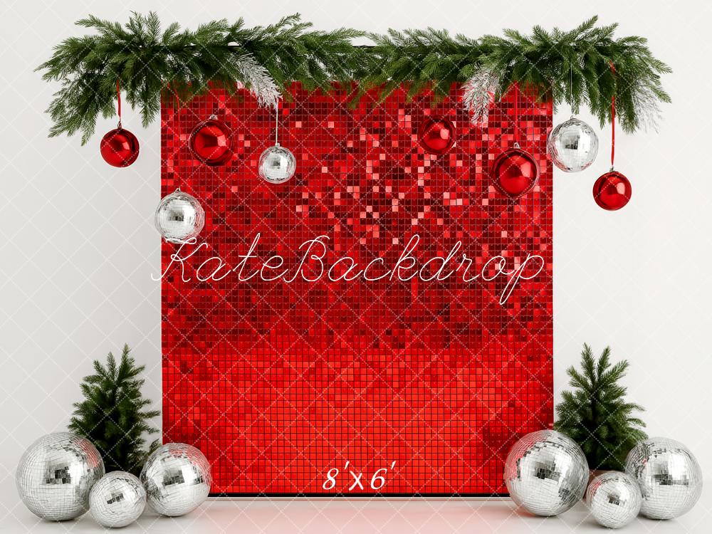 Kate Noël Décoration Rouge Paillettes Toile de fond conçue par Patty Roberts - Kate Backdrop FR