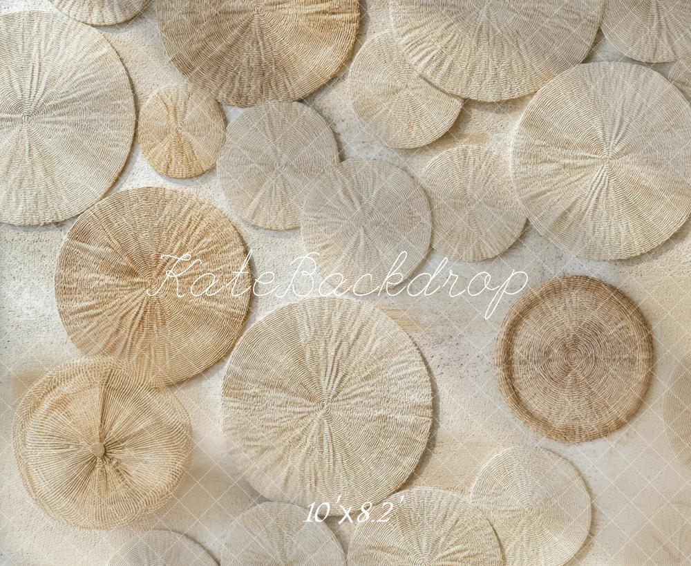 Kate Bohème Tissé Cercles Sol Toile de fond conçue par Mini MakeBelieve - Kate Backdrop FR