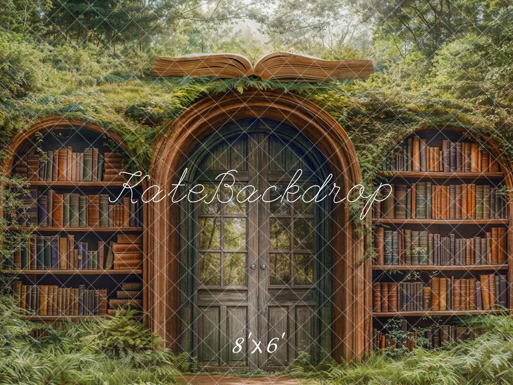 Kate Forêt Étagère à livres Scolaire Arche Toile de fond conçue par Emetselch