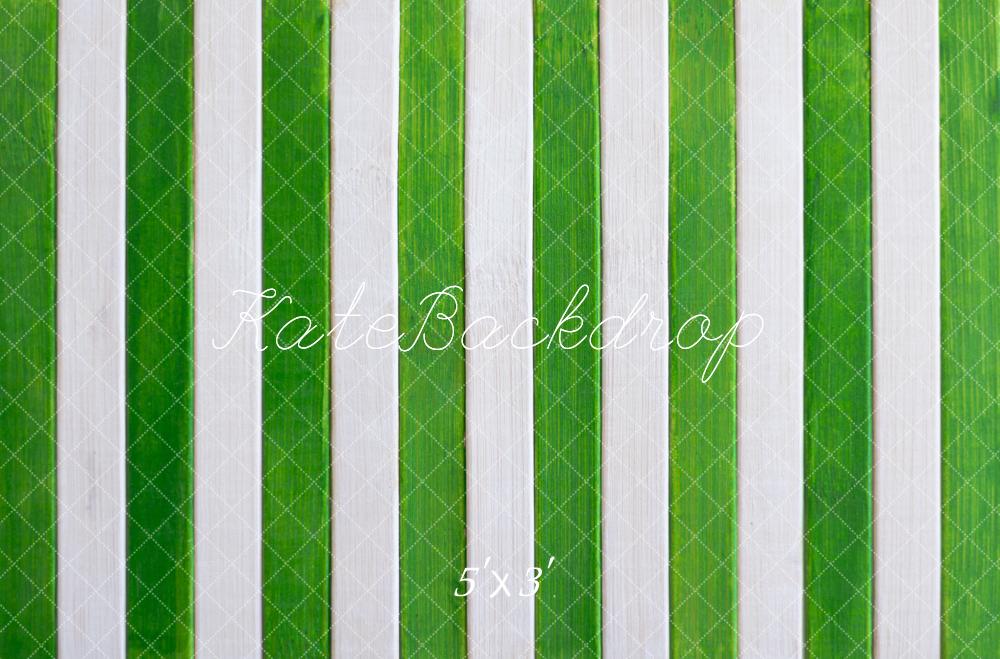 Kate Noël Sol rayé Vert et Blanc Toile de fond conçue par Mini MakeBelieve - Kate Backdrop FR