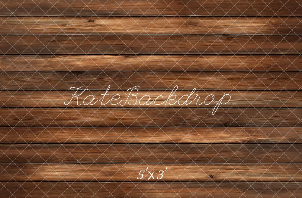 Kate Bois Parquet Marron foncé Sol Toile de fond conçue par Kate Image - Kate Backdrop FR
