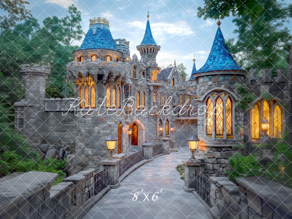 Kate Conte de fées Château Allée Nuit Toile de fond conçue par Mini MakeBelieve - Kate Backdrop FR