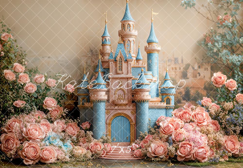 Kate Princesse Château de rêve Fleurs Toile de fond conçue par Emetselch