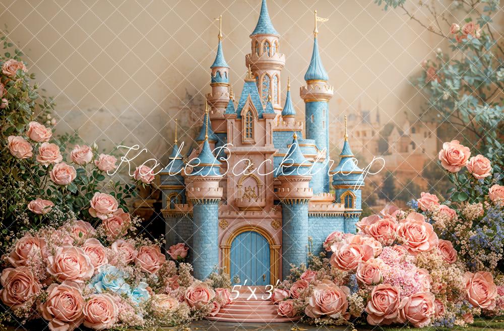 Kate Princesse Château de rêve Fleurs Toile de fond conçue par Emetselch