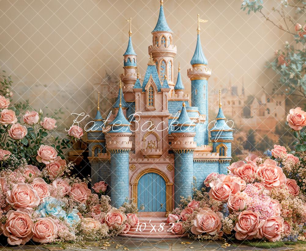 Kate Princesse Château de rêve Fleurs Toile de fond conçue par Emetselch