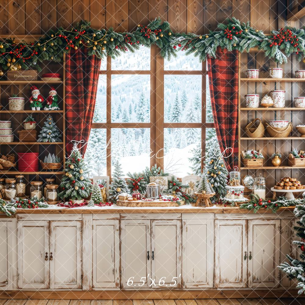 Kate Noël Cuisine Vaisselle Fenêtre Toile de fond conçue par Emetselch - Kate Backdrop FR