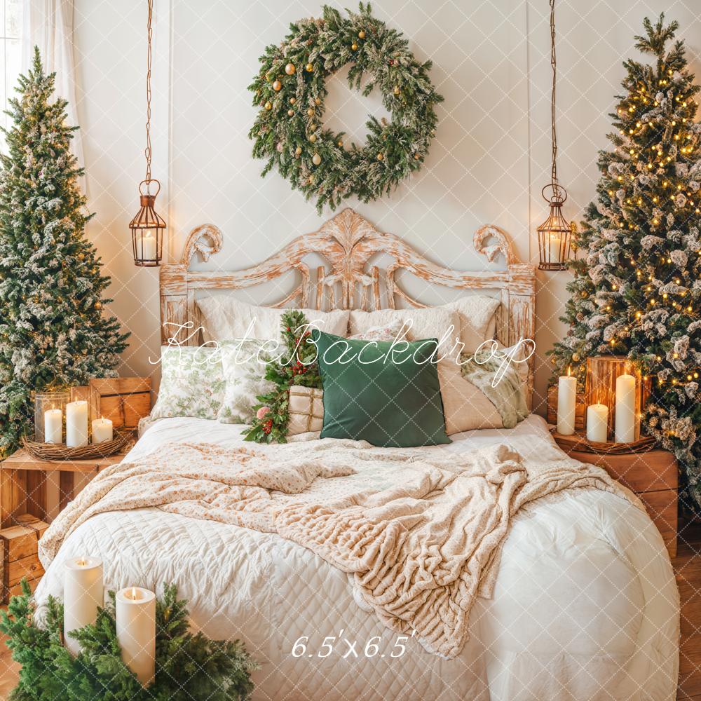 Kate Noël Tête de lit Sapins Confortable Toile de fond conçue par Emetselch - Kate Backdrop FR