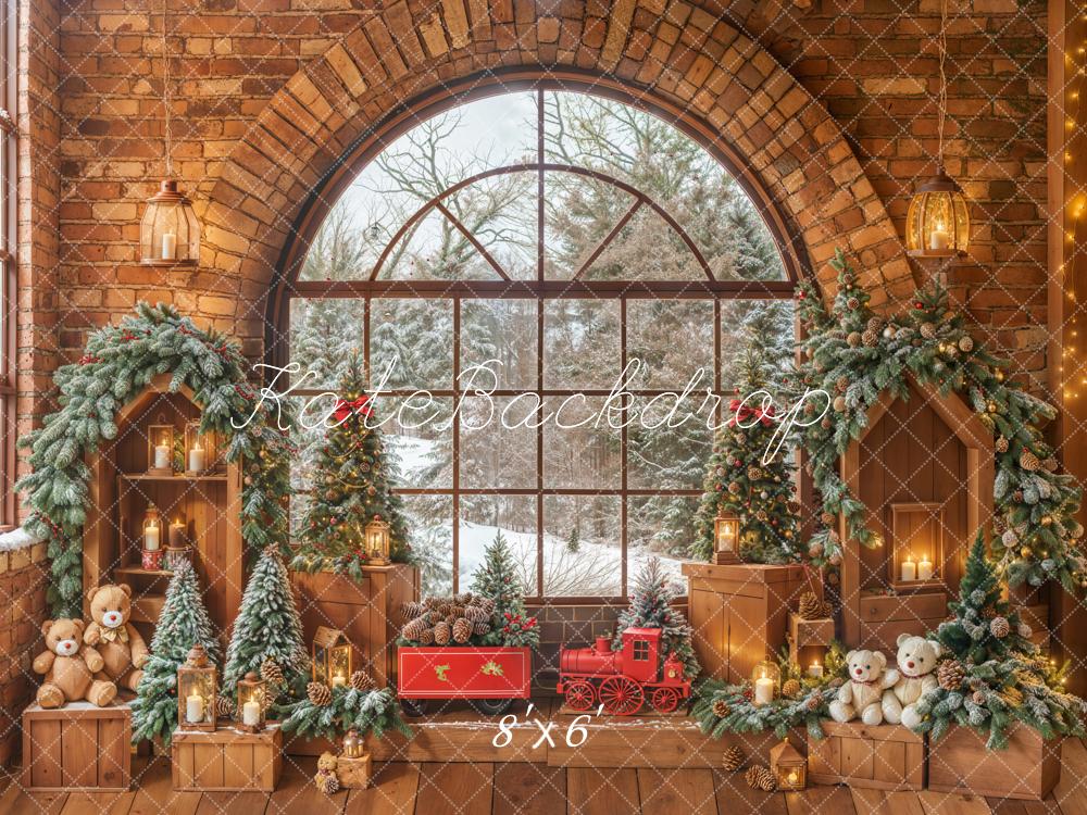 Kate Noël Jouets Fenêtre Mur de briques Toile de fond conçue par Emetselch - Kate Backdrop FR