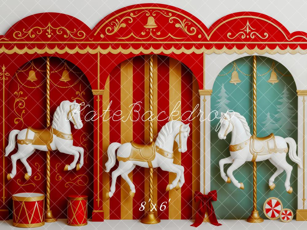 Kate Noël Cirque Carrousel Arche Toile de fond conçue par Patty Roberts - Kate Backdrop FR