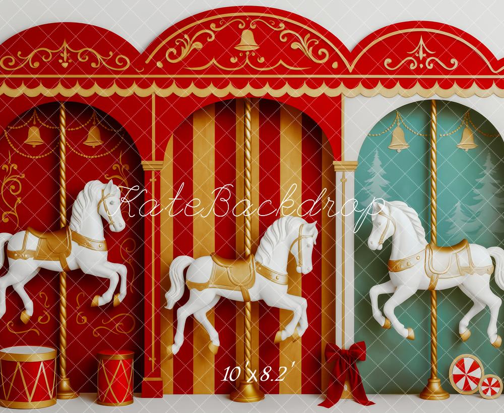 Kate Noël Cirque Carrousel Arche Toile de fond conçue par Patty Roberts - Kate Backdrop FR