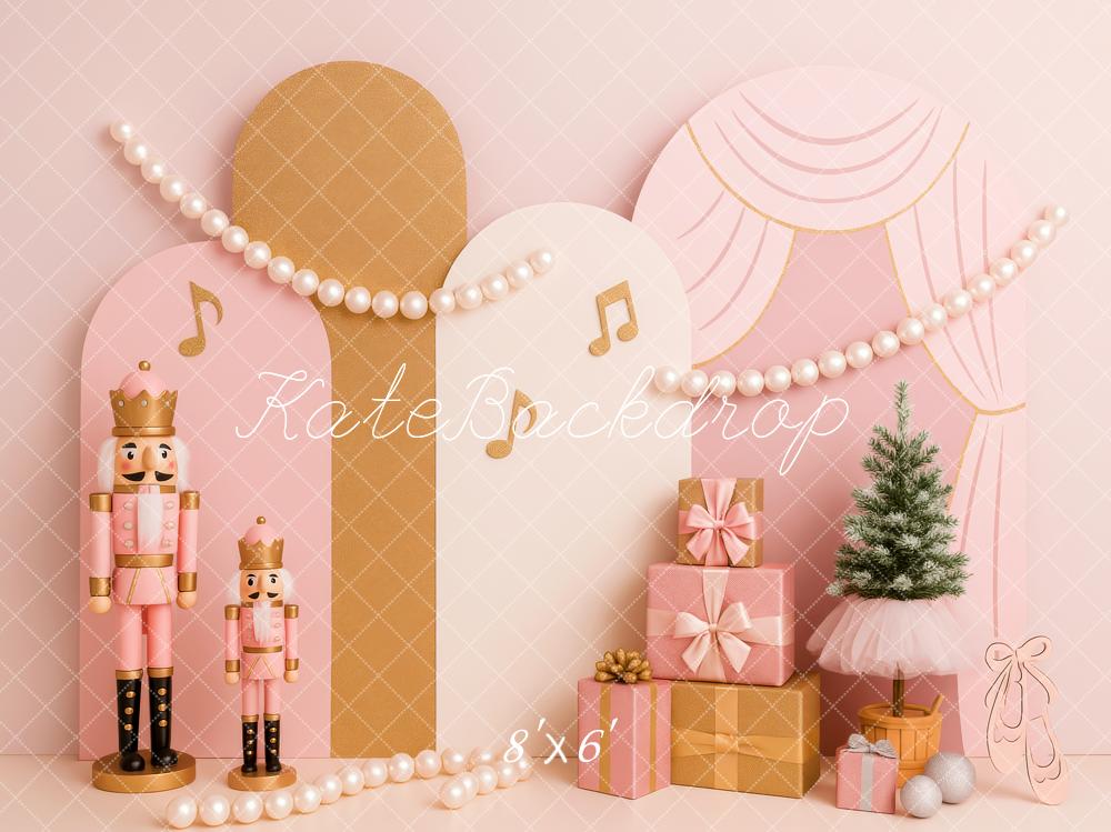 Kate Noël Rose Casse-Noisette Perle Cadeaux Toile de fond conçue par Patty Roberts - Kate Backdrop FR