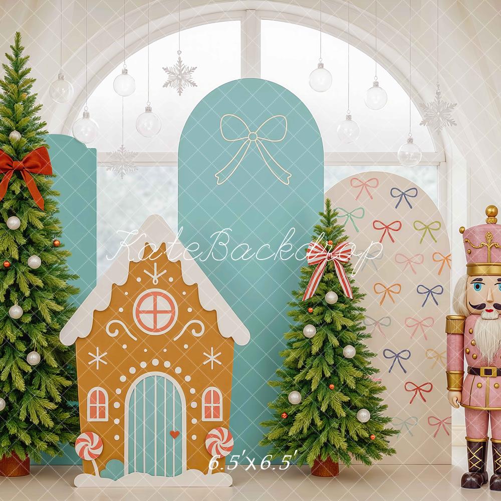 Kate Sapin de Noël Casse-Noisette Maison Toile de fond conçue par Mini MakeBelieve - Kate Backdrop FR