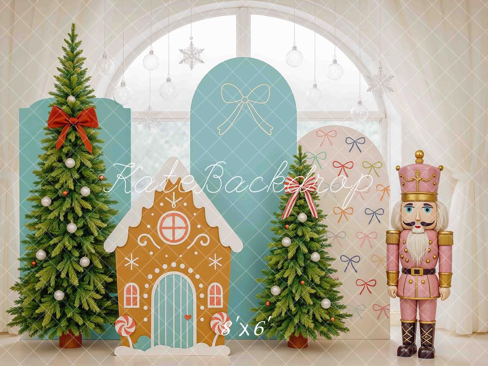 Kate Sapin de Noël Casse-Noisette Maison Toile de fond conçue par Mini MakeBelieve - Kate Backdrop FR