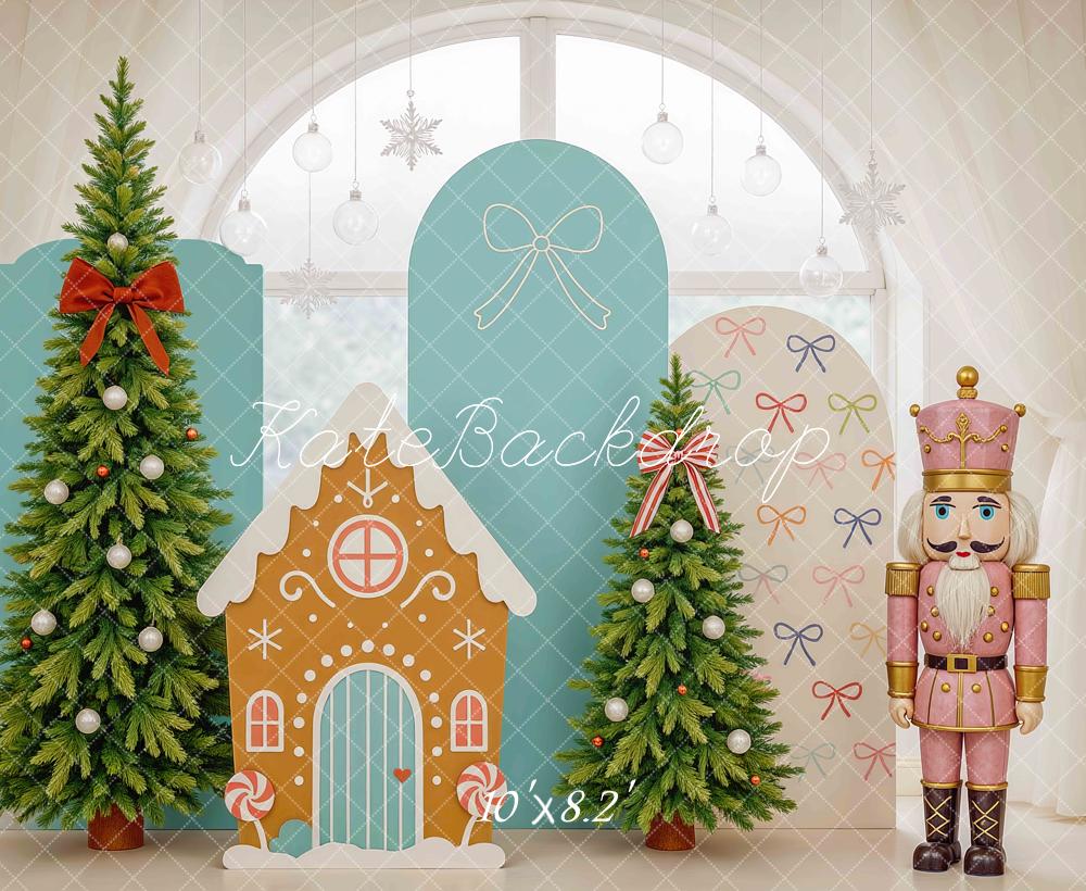 Kate Sapin de Noël Casse-Noisette Maison Toile de fond conçue par Mini MakeBelieve - Kate Backdrop FR