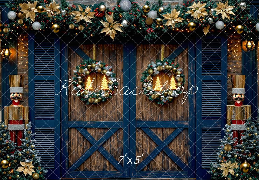 Kate Noël Casse-Noisette Grange Porte Toile de fond conçue par Mini MakeBelieve - Kate Backdrop FR